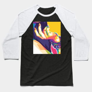 cool hand of pop art woman Baseball T-Shirt